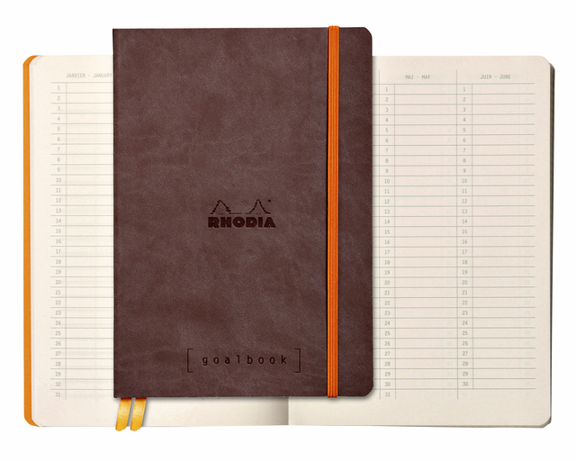 Bullet Journal Rhodia A5 60vel dots chocolade bruin