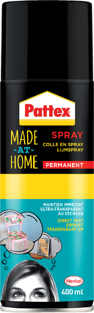 Lijm Pattex hobby spuitbus permanent 400ml