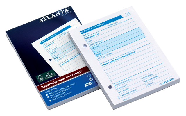 Kasbewijs Atlanta ontvangst A6 100vel