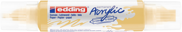 Acrylmarker edding e-5400 3D double liner pastel geel