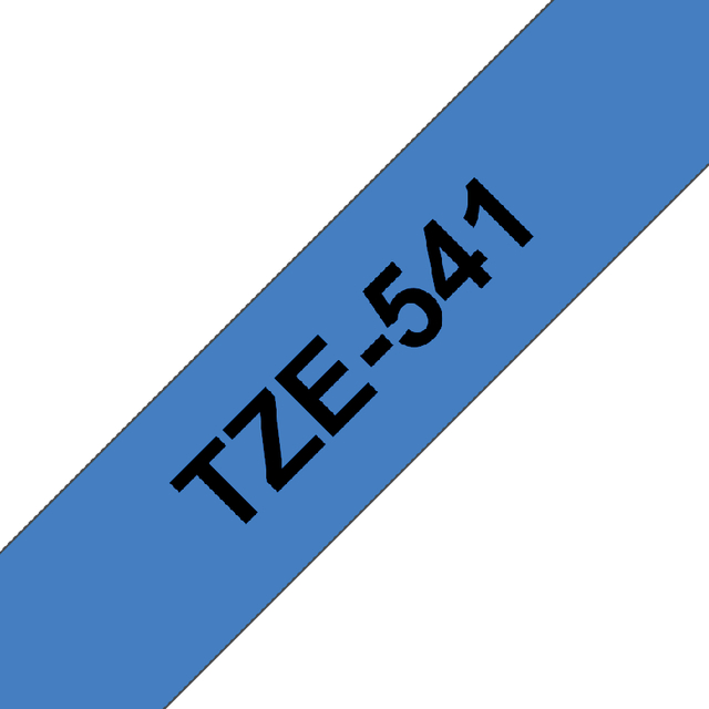 Labeltape Brother P-touch TZE-541 18mm zwart op blauw