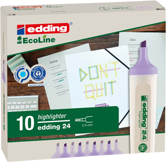 Markeerstift edding 24 Ecoline pastel violet