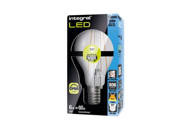 Ledlamp Integral E27 2700K warm wit 603W 806lumen