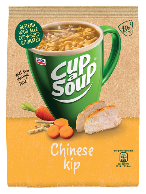 Cup-a-Soup Unox machinezak Chinese kip 140ml