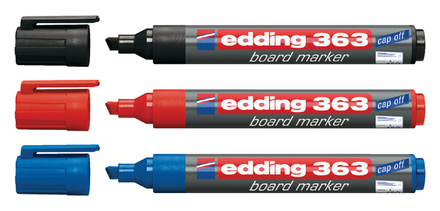 Viltstift edding 363 whiteboard schuin 1-5mm rood