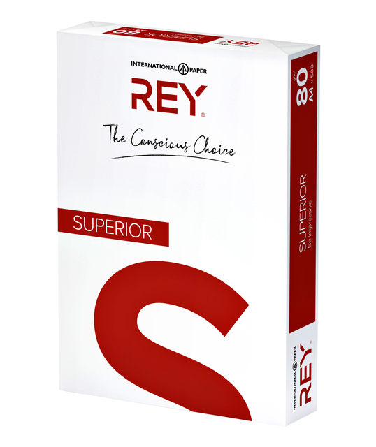 Kopieerpapier Rey Superior A4 80gr wit 500vel