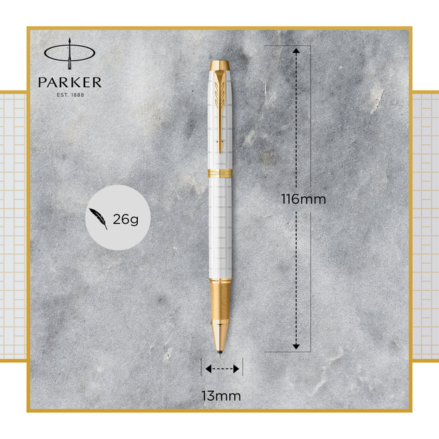 Rollerpen Parker IM Premium pearl GT fijn