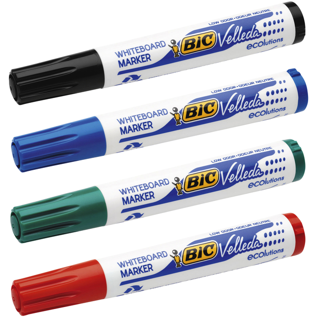 Viltstift Bic Velleda 1701 whiteboard rond large zwart