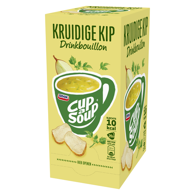 Cup-a-Soup Unox heldere bouillon kruidige kip 175ml