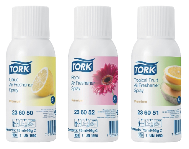 Luchtverfrisser Tork A1 spray met citrusgeur 75ml 236050