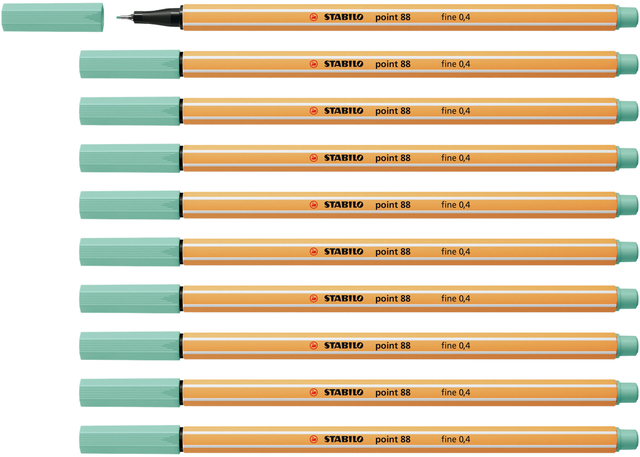 Fineliner STABILO point 88/12 fijn eucalyptus