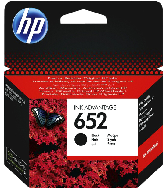 Inktcartridge HP F6V25AE 652 zwart