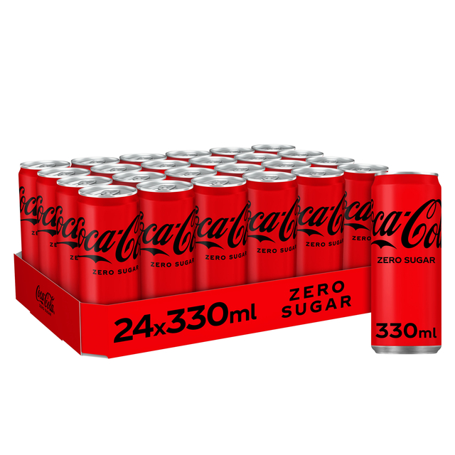 Frisdrank Coca Cola zero blik 330ml