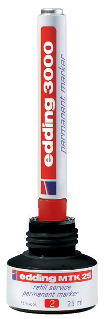 Viltstift edding 3000 rond 1.5-3mm rood