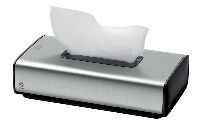 Facial tissues dispenser Tork F1 één-per-keer-dosering rvs 460013