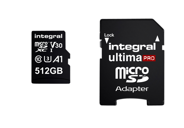 Geheugenkaart Integral microSDXC V30 512GB