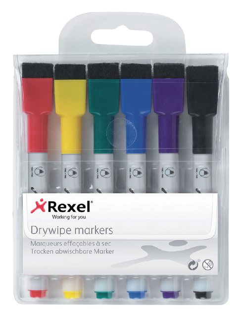 Whiteboardstift Rexel mini assorti