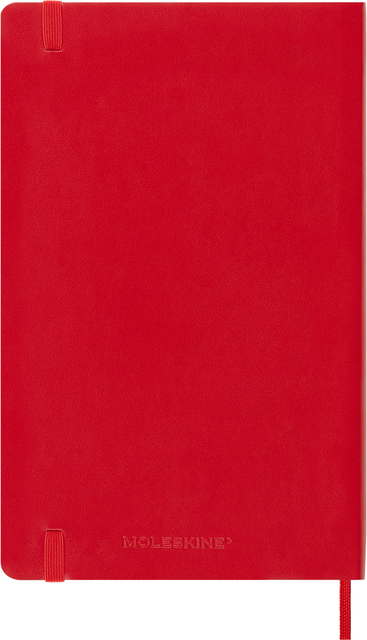 Agenda 2024 Moleskine 12M Planner Weekly 7dag/1pagina large 130x210mm soft cover scarlet red