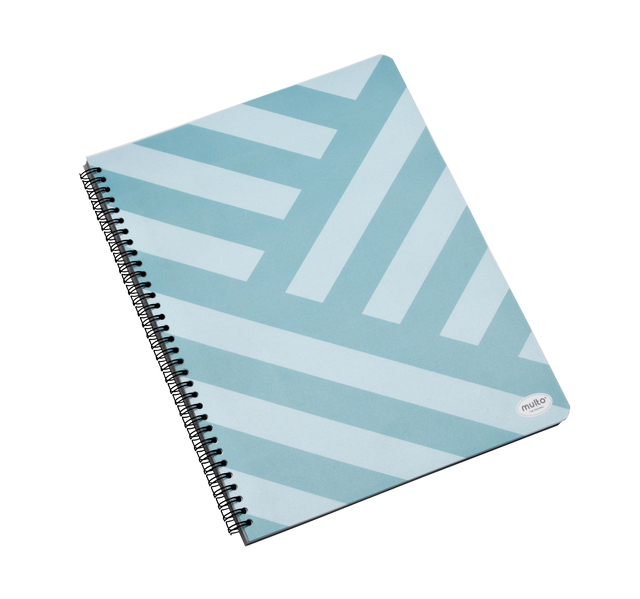 Projectboek Multo A4 lijn met kleurverdeling blauw