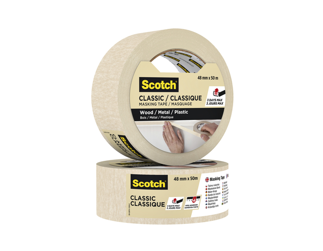 Afplaktape Scotch Classic 48mmx50m beige