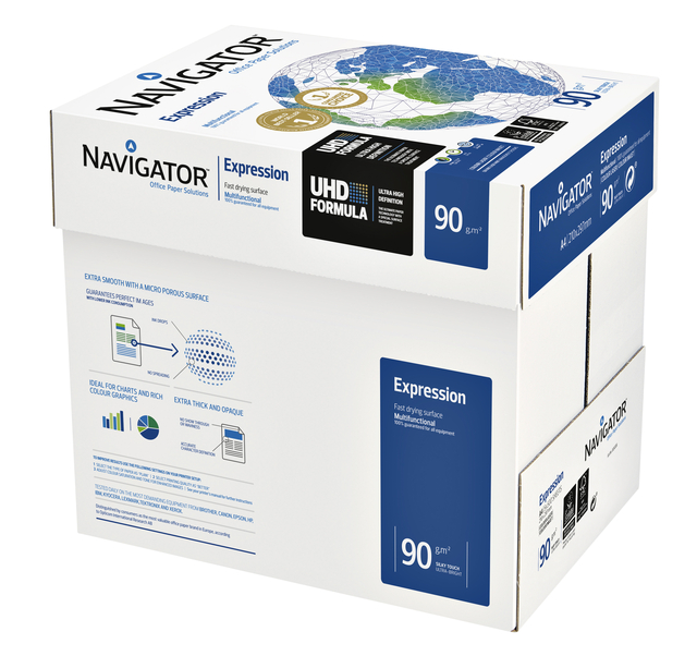 Kopieerpapier Navigator Expression A4 90gr wit 500vel