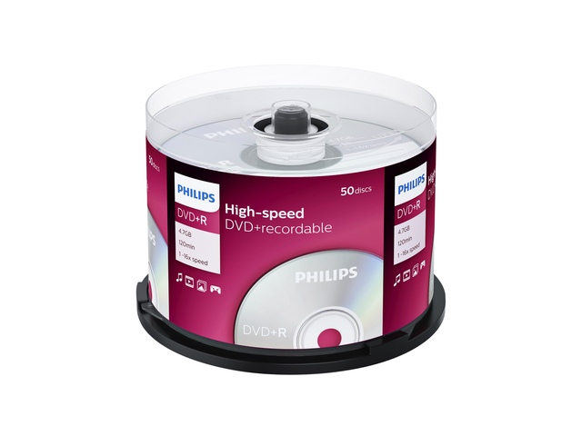 DVD+R Philips 4.7GB 16x SP (50)