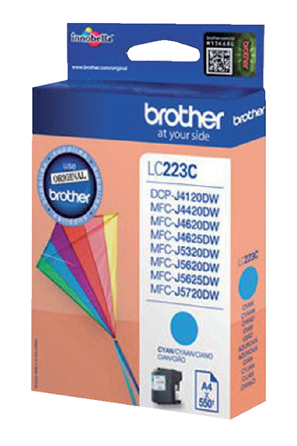 Inktcartridge Brother LC-223C blauw