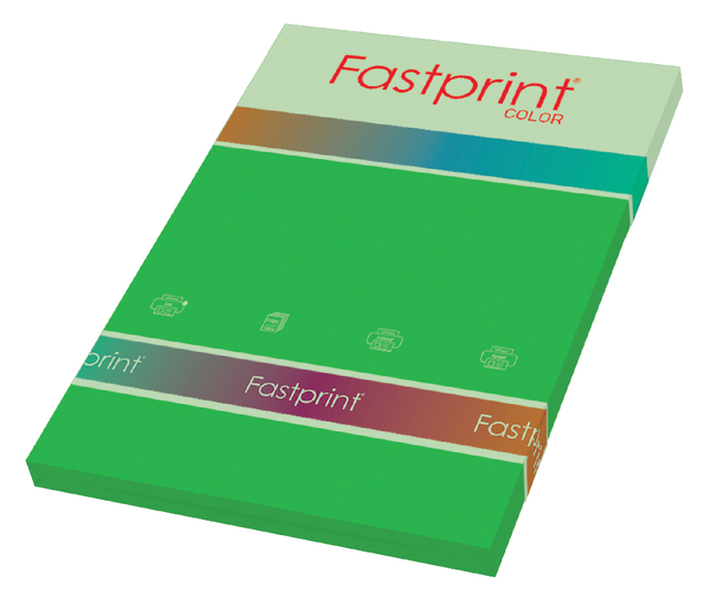 Kopieerpapier Fastprint A4 160gr grasgroen 50vel