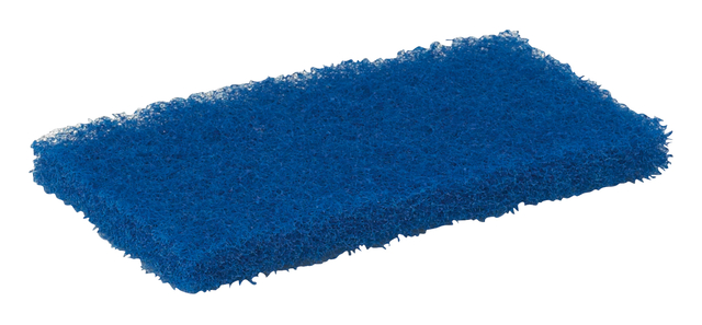 Schuurspons Vikan zacht 125x245x23mm blauw nylon