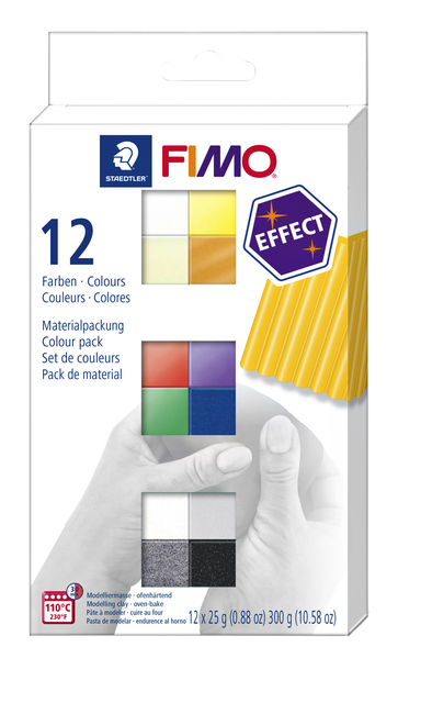 Klei Fimo  effect colour pak à 12 basis kleuren