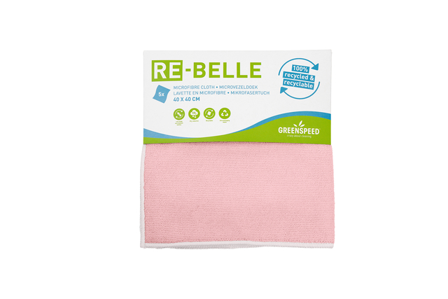 Microvezeldoek Greenspeed Re-belle 40x40cm roze