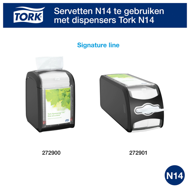 Servetten Tork Xpressnap Fit ® N14 2-laags naturel 12830