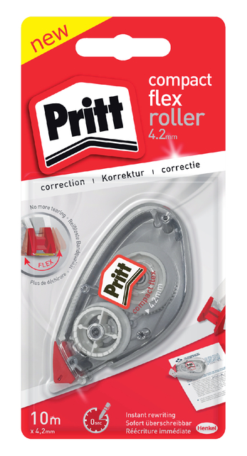 Correctieroller Pritt 4.2mmx10m compact flex op blister