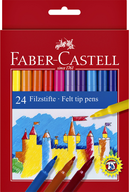 Kleurstift Faber Castell set à 24 stuks assorti