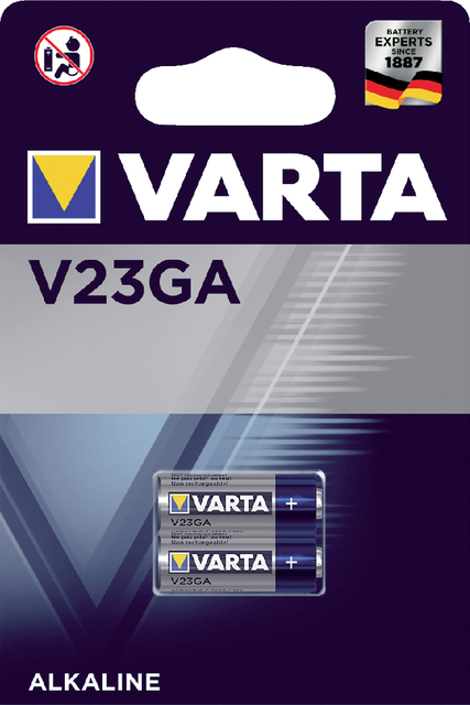 Batterij Varta V23GA alkaline blister à 2stuk