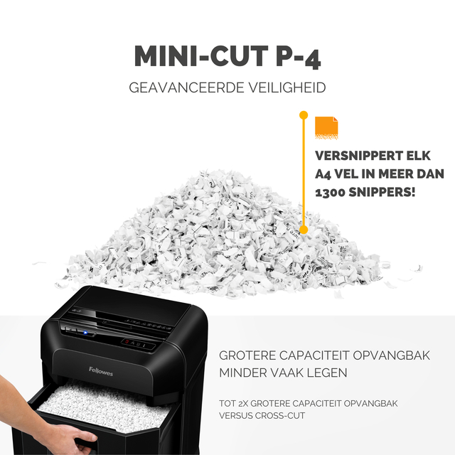 Papiervernietiger Fellowes Automax 80M snippers 4x12mm