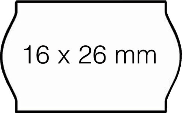 Prijsetiket 16x26mm Open-Data S14/Sato Judo permanent wit