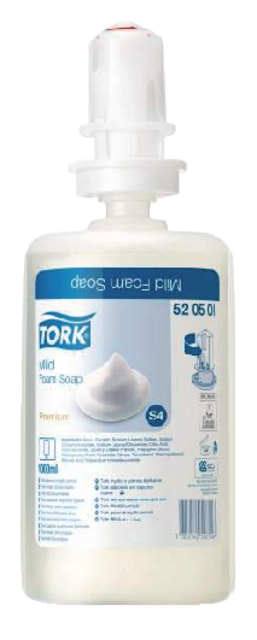 Handzeep Tork S4 foam mild geparfumeerd 1000ml 520501