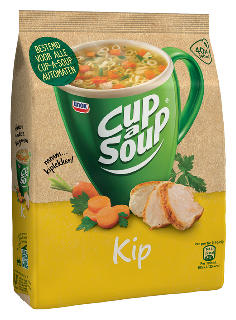 Cup-a-Soup Unox machinezak kip 140ml