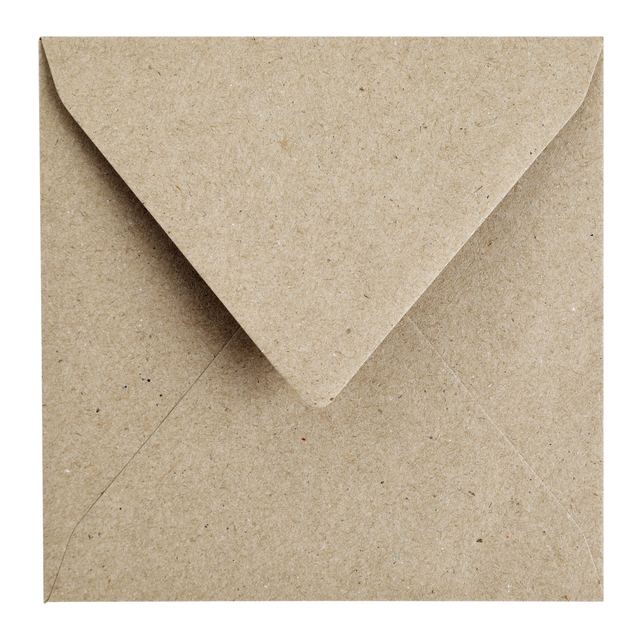 Envelop Papicolor 140x140mm kraft grijs