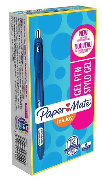 Gelschrijver Paper Mate Inkjoy medium blauw