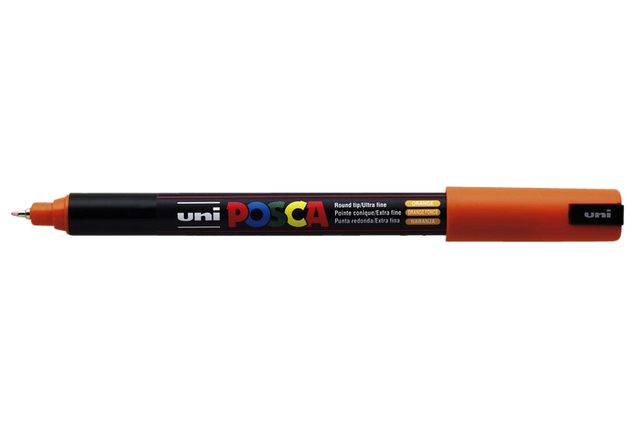 Verfstift Posca PC1MR extra fijn donkeroranje