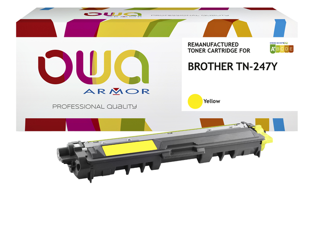 Toner OWA alternatief tbv Brother TN-247Y geel