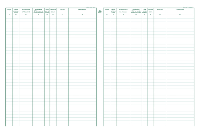 Register Piqure garagisten 320x250mm 80vel assorti