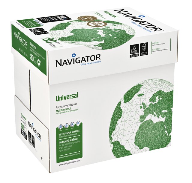 Kopieerpapier Navigator Universal A4 80gr wit 500vel