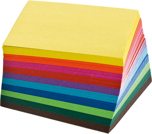 Origami papier Folia 70gr 10x10cm 100 vel assorti kleuren