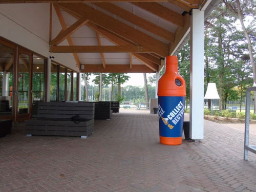 PETman oranje 180cm, voor het inzamelen van (pet)flesjes