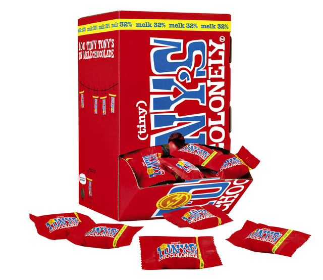 Chocolade Tony's Chocolonely tiny melk doos 100 st