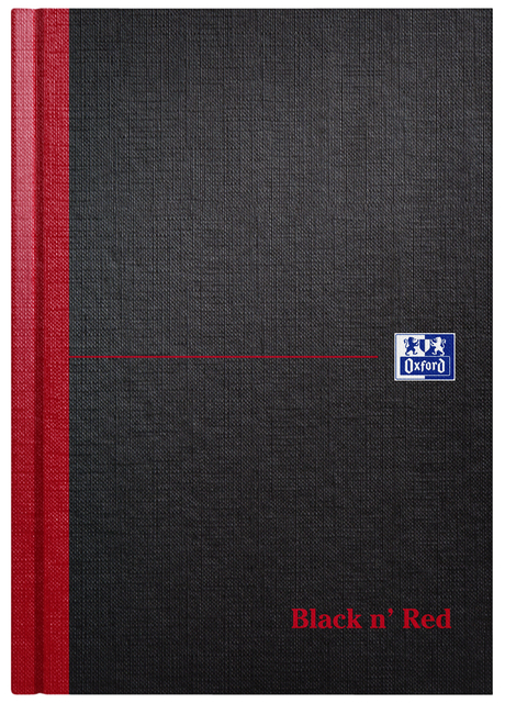 Notitieboek Oxford Black n' Red A5 96vel lijn