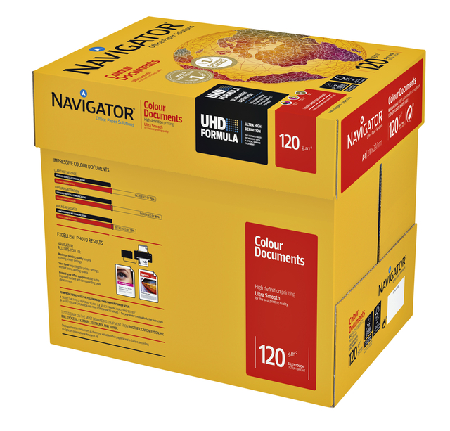 Kopieerpapier Navigator Colour Documents A4 120gr wit 250vel